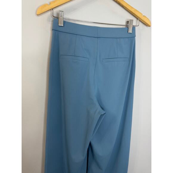 Halara Flex DayStretch High Waisted Pocket Work Flare Pants Light Azure XSP New - Picture 8 of 11